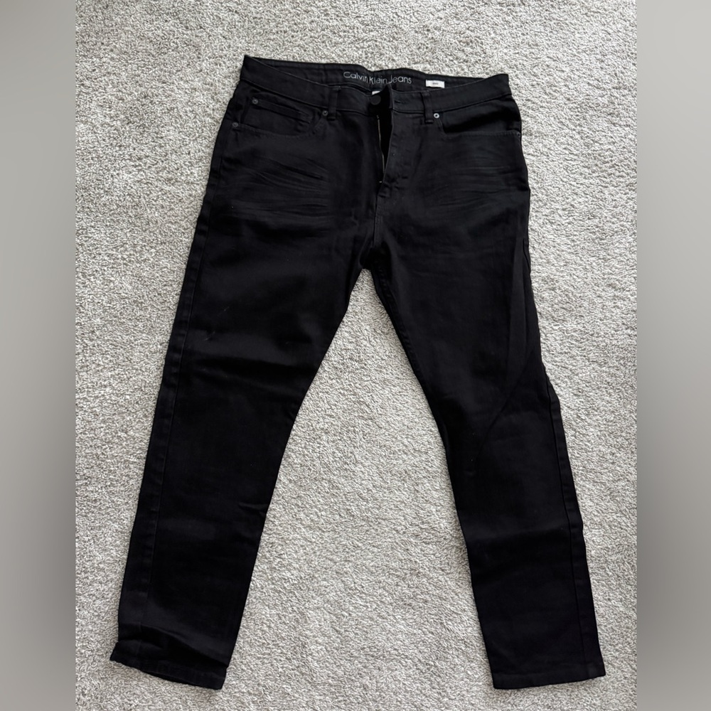Calvin Klein Jeans Men’s Slim Black Jeans
